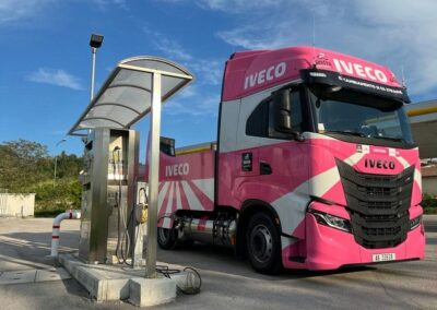 IVECO S-WAY Giro D'Italia rifornimento biometano