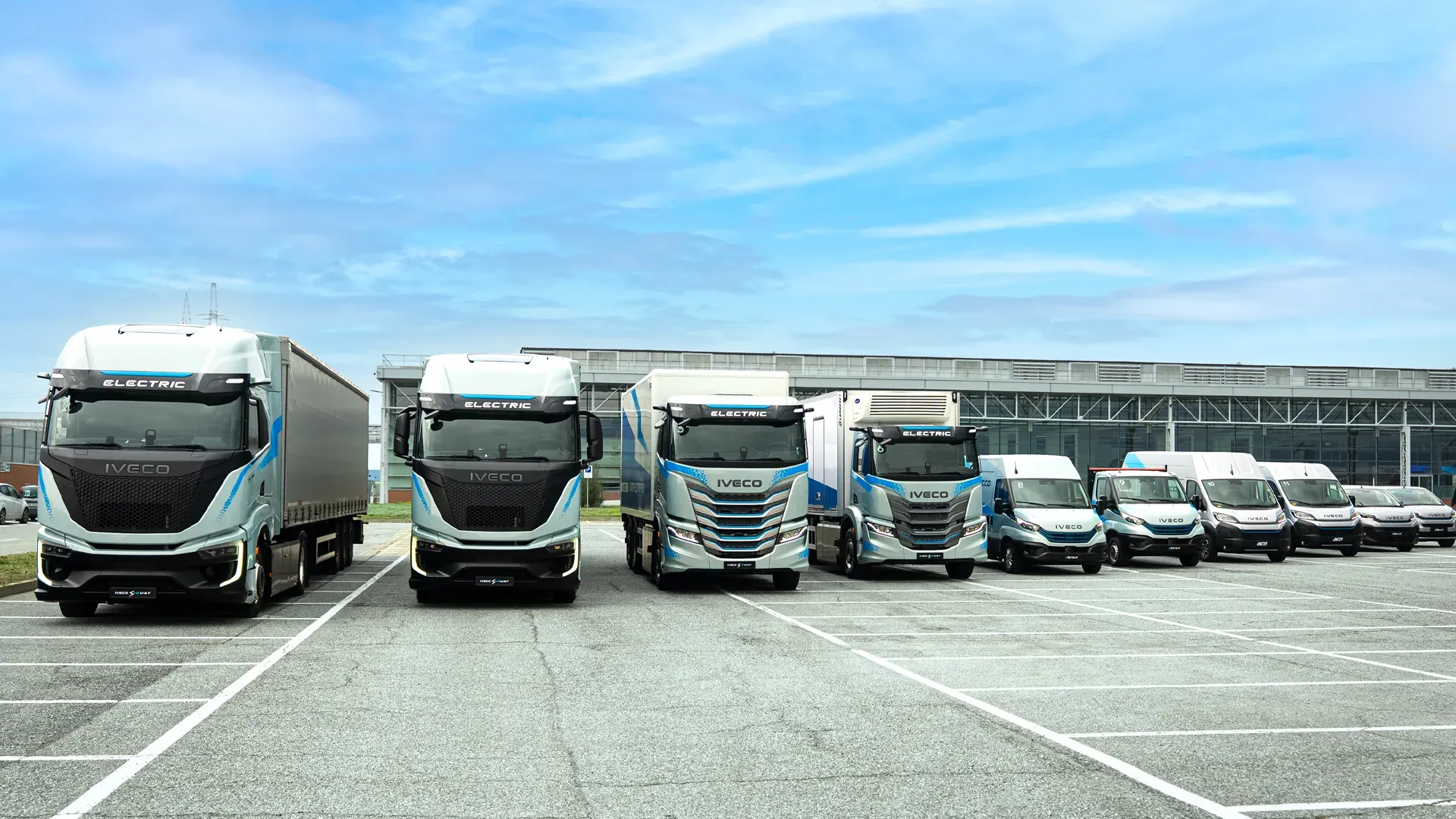 Schieramento veicoli elettrici IVECO in occasione degli Electric Days